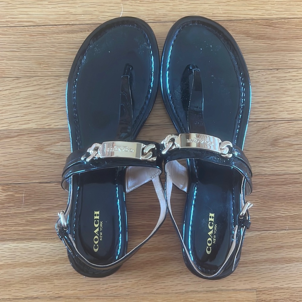 Coach Patent Sandals